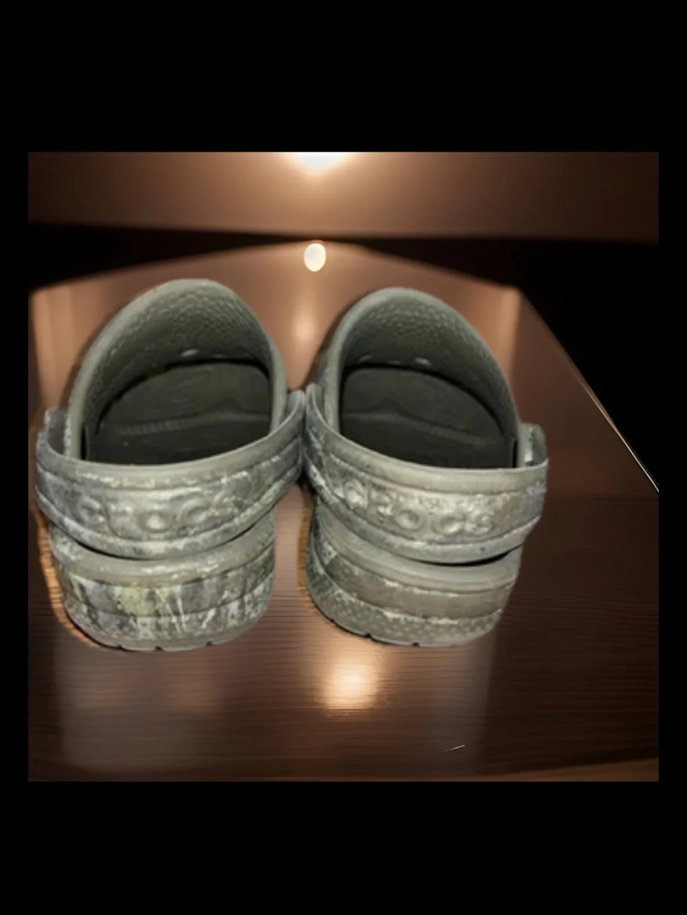 Crocs Camouflage Toddlers Classic Slip On Croc Sandals Shoes Clog in Gray